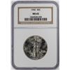 Image 1 : 1942 Walking Liberty Half Dollar Coin NGC MS65