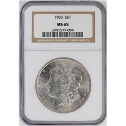 1903 $1 Morgan Silver Dollar Coin NGC MS65