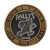 Image 1 : .999 Silver Ballys Las Vegas $10 Casino Limited Edition Gaming Token