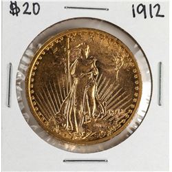 1912 $20 St. Gaudens Double Eagle Gold Coin