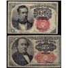 Image 1 : Lot of 1863 Fifth Issue 10/25 Cent Fractional Currency Notes