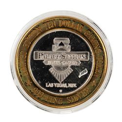 .999 Silver Palace Station Hotel and Casino $10 Casino Limited Edition Gaming Token