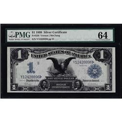 1899 $1 Black Eagle Silver Certificate Fr.229 PMG Choice Uncirculated 64