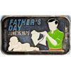 Image 1 : June 15, 1975 Happy Father's Day Enamel Silver Art Bar