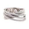 Image 2 : 14KT White Gold 0.57 ctw Diamond Band