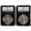 Image 1 : Lot of 1883-O & 1884-O $1 Morgan Silver Dollar Coins NGC MS62