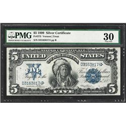 1899 $5 Indian Chief Silver Certificate Note Fr.273 PMG Very Fine 30