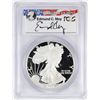 Image 1 : 2006-W $1 American Silver Eagle Proof Coin PCGS PR69DCAM W/Edmund C. Moy Signature