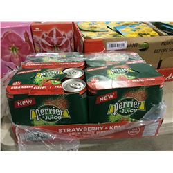 Case of Perrier Strawberry and Kiwi Sparkling Beverage (4 x 6 x 330mL)