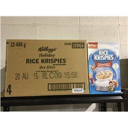 Case of Holiday Rice Krispies Cereal (12 x 440g)