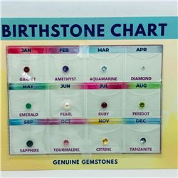 Genuine Gemstone Birthstone Chart , Suggested Retail Value $240 (Estimated Selling Price from $36 to