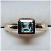 Image 2 : Silver Blue Topaz Ring (~weight 5.3g), Suggested Retail Value $100