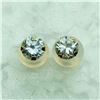 Image 1 : 14K Yellow Gold Cubic Zirconia Earrings, Suggested Retail Value $120