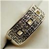 Image 1 : Silver Cubic Zirconia Ring (~weight 5.8g), Suggested Retail Value $140