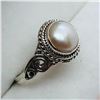 Image 1 : Silver Freshwater Pearl Ring, Suggested Retail Value $100