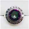 Image 2 : Silver Mystic Topaz Ring (~weight 4.1g), Suggested Retail Value $160
