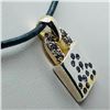Image 1 : Silver Cubic Zirconia Bag Shaped Pendant, Suggested Retail Value $60