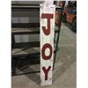 Image 1 : Home Accents Holiday Wooden Porch Sign - "Joy"