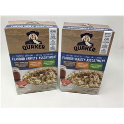 Lot of Quaker Instant Oatmeal FlavourVariety (2 x 8)