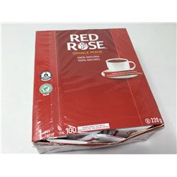 Lot of Red Rose Orange Pekoe Tea (100 Tea Bags)