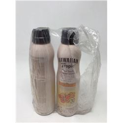Lot of Hawaiian Tropic SPF 30 Spray Lotion