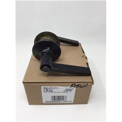 Locking Latch Privacy Lever- Black