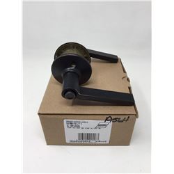 Locking Latch Privacy Lever- Black