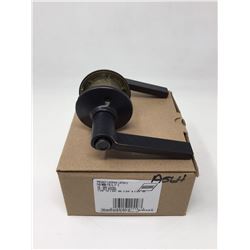 Locking Latch Privacy Lever- Black