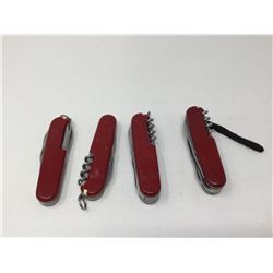 Lot of Swiss Army Pocket Knives