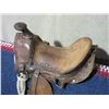 Image 2 : Unmarked Kids Saddle- All Original- 10.5" Seat- Tapaderos- Minor Damage on 1 Skirt