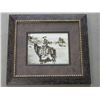 Image 1 : Unsigned Photo- "The Cowboy"- Dotted Frame- 18.5" X 16.5"