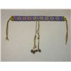 Image 1 : Beaded Ojibwa Choker- Shell Drops- 30" X 1.5"