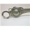 Image 2 : Marked Crockett Silver Overlaid Bit- California Cheek Halfbreed Mouth- Slobber Bar- Rein Chain Swive