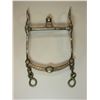 Image 4 : Marked Crockett Silver Overlaid Bit- California Cheek Halfbreed Mouth- Slobber Bar- Rein Chain Swive