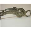 Image 7 : Marked Crockett Silver Overlaid Bit- California Cheek Halfbreed Mouth- Slobber Bar- Rein Chain Swive