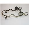 Image 6 : Marked S Ruano 81 Silver Overlaid Bit- Martinez Cheek Curb Mouth- Slobber Bar- Rein Chain Swivels