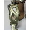 Image 3 : Marked Visalia Stock Saddle Co SF Cal Silver Overlaid Spurs- Snake Pattern- .75" Bands- 2.25" Shanks