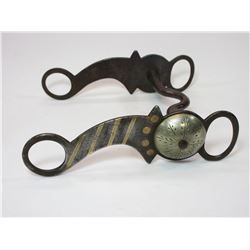 Unmarked Canon City Prison Brass Inlaid Bit- Short Shank Curb Mouth- 1.75" Domed Silver Concho