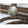 Image 4 : Marked Marsh Bros Silver Overlaid Bit- Nevada Cheek Curb Mouth- Slobber Bar- Tooled Headstall