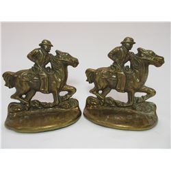 Brass Cowboy Bookends- 5" X 5"