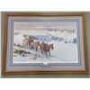 Image 1 : Signed Gary Carter Print- "Migration" 664/850- Frame 42" X 31"