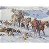 Image 2 : Signed Gary Carter Print- "Migration" 664/850- Frame 42" X 31"