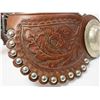 Image 8 : Unmarked Estrada Silver Overlaid Spurs- .75" Bands- 2.5" Shanks- 16 Point Etched Rowels- Barrel Chap