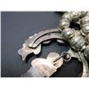 Image 5 : Marked Sterling 89 Squash Blossom Necklace- Turquoise and Sterling- 12"