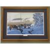 Image 1 : Signed Gary Carter Print " Paradise In Colter's Hell" 352/850- Frame 42" X 30"