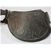 Image 7 : Unmarked Hernandez Silver Inlaid Spurs- Cowboy Good Luck Charm Engraved on Bands- Etched on Inside