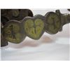 Image 4 : Marked Visalia Saddle Co SF Cal Brass Inlaid Spurs- Heart Pattern- 1" Bands- 2.5" Shanks- 12 Point R