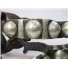 Image 4 : Unmarked Heavy Banded Schnitger Silver Inlaid Spurs- Cheyenne Split Heel Bands- 1" Bands- 3.5" Shank