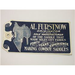 Original Al Furstinow Advertisement Card- 6.25" X 3.25"