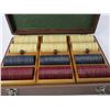 Image 2 : Box of Old Poker Chips- Embossed Jockeys- Double Sided- Box 12" x 8.5"